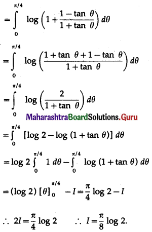 Maharashtra Board 12th Maths Solutions Chapter 4 Definite Integration Ex 4.2 III Q10.1