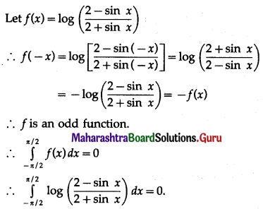 Maharashtra Board 12th Maths Solutions Chapter 4 Definite Integration Ex 4.2 III Q7.1