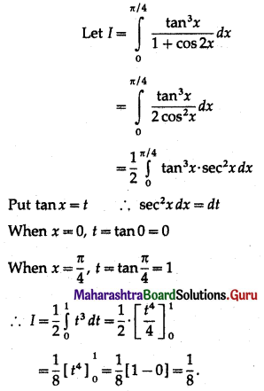 Maharashtra Board 12th Maths Solutions Chapter 4 Definite Integration Miscellaneous Exercise 4 II Q4