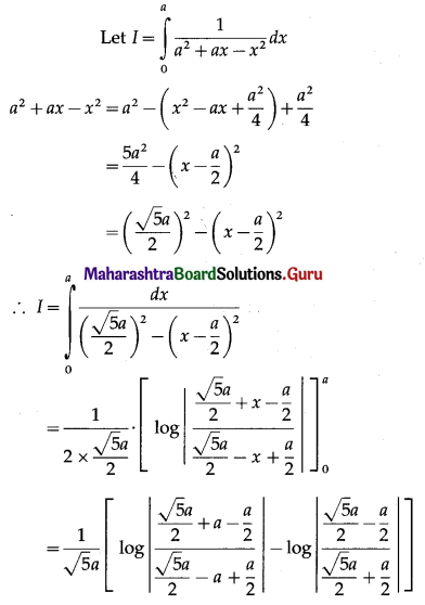 Maharashtra Board 12th Maths Solutions Chapter 4 Definite Integration Miscellaneous Exercise 4 III Q3