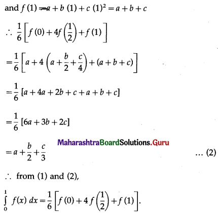 Maharashtra Board 12th Maths Solutions Chapter 4 Definite Integration Miscellaneous Exercise 4 IV Q3.1