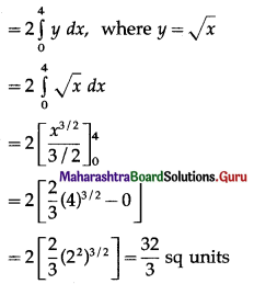 Maharashtra Board 12th Maths Solutions Chapter 5 Application of Definite Integration Ex 5.1 Q1 (vi).1
