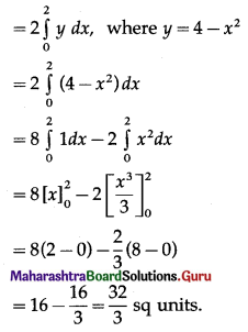 Maharashtra Board 12th Maths Solutions Chapter 5 Application of Definite Integration Ex 5.1 Q2 (ii).1