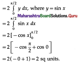 Maharashtra Board 12th Maths Solutions Chapter 5 Application of Definite Integration Miscellaneous Exercise 5 II Q1(ii).1