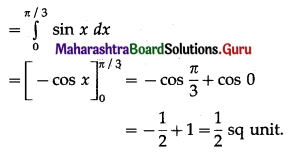 Maharashtra Board 12th Maths Solutions Chapter 5 Application of Definite Integration Miscellaneous Exercise 5 II Q1(iii)