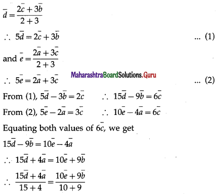 Maharashtra Board 12th Maths Solutions Chapter 5 Vectors Ex 5.2 9