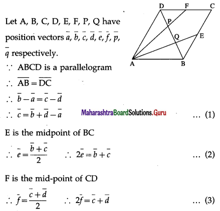 Maharashtra Board 12th Maths Solutions Chapter 5 Vectors Miscellaneous Exercise 5 32