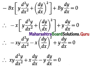 Maharashtra Board 12th Maths Solutions Chapter 6 Differential Equations Ex 6.2 Q1 (ii).1