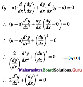 Maharashtra Board 12th Maths Solutions Chapter 6 Differential Equations Ex 6.2 Q1 (vi)