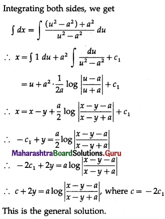 Maharashtra Board 12th Maths Solutions Chapter 6 Differential Equations Ex 6.3 Q4 (ii).1