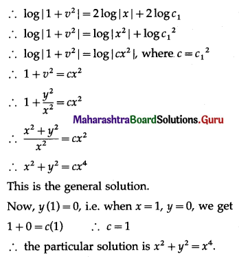 Maharashtra Board 12th Maths Solutions Chapter 6 Differential Equations Ex 6.4 Q10.1