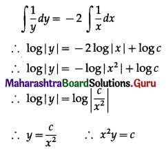 Maharashtra Board 12th Maths Solutions Chapter 6 Differential Equations Ex 6.4 Q11