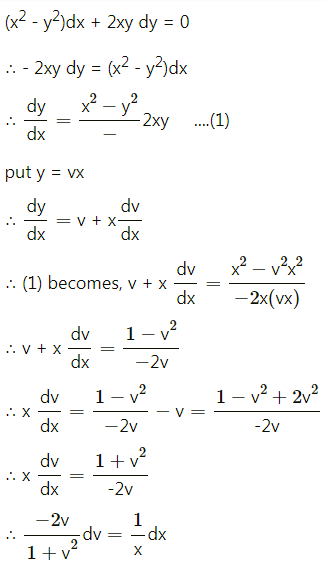 Maharashtra Board 12th Maths Solutions Chapter 6 Differential Equations Ex 6.4 Q5