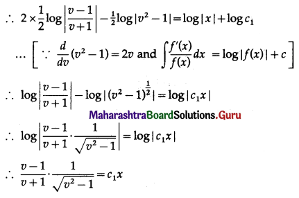 Maharashtra Board 12th Maths Solutions Chapter 6 Differential Equations Ex 6.4 Q6.1