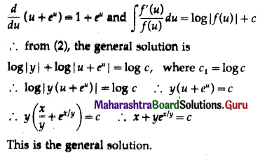 Maharashtra Board 12th Maths Solutions Chapter 6 Differential Equations Ex 6.4 Q8.1