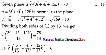 Maharashtra Board 12th Maths Solutions Chapter 6 Line and Plane Ex 6.3 4