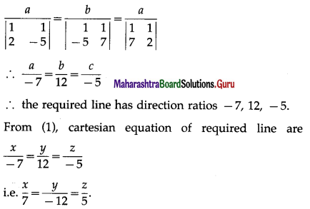 Maharashtra Board 12th Maths Solutions Chapter 6 Line and Plane Miscellaneous Exercise 6A 23