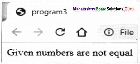 Maharashtra Board Class 11 Information Technology Practicals Skill Set 3 Client Side Scripting (JavaScript) SOP 2.1