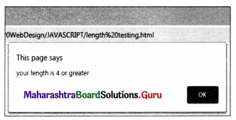 Maharashtra Board Class 11 Information Technology Practicals Skill Set 3 Client Side Scripting (JavaScript) SOP 3.4