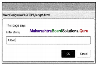 Maharashtra Board Class 11 Information Technology Practicals Skill Set 3 Client Side Scripting (JavaScript) SOP 3