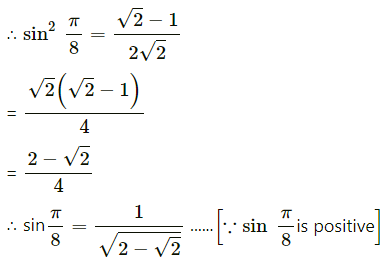 Maharashtra Board 11th Maths Solutions Chapter 3 Trigonometry - II Miscellaneous Exercise 3 II Q26.1