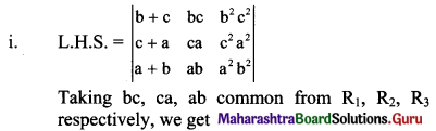 Maharashtra Board 11th Maths Solutions Chapter 4 Determinants and Matrices Miscellaneous Exercise 4(A) II Q7.1