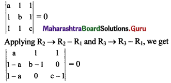 Maharashtra Board 11th Maths Solutions Chapter 4 Determinants and Matrices Miscellaneous Exercise 4(A) II Q8