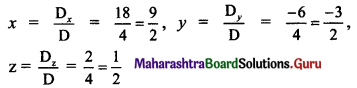 Maharashtra Board 11th Maths Solutions Chapter 4 Determinants and Matrices Miscellaneous Exercise 4(A) II Q9.3