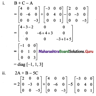 Maharashtra Board 11th Maths Solutions Chapter 4 Determinants and Matrices Miscellaneous Exercise 4(B) II Q1.1