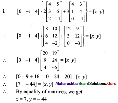Maharashtra Board 11th Maths Solutions Chapter 4 Determinants and Matrices Miscellaneous Exercise 4(B) II Q19.1