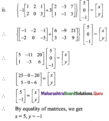 Maharashtra Board 11th Maths Solutions Chapter 4 Determinants and Matrices Miscellaneous Exercise 4(B) II Q19.2