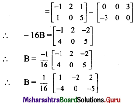 Maharashtra Board 11th Maths Solutions Chapter 4 Determinants and Matrices Miscellaneous Exercise 4(B) II Q3.2