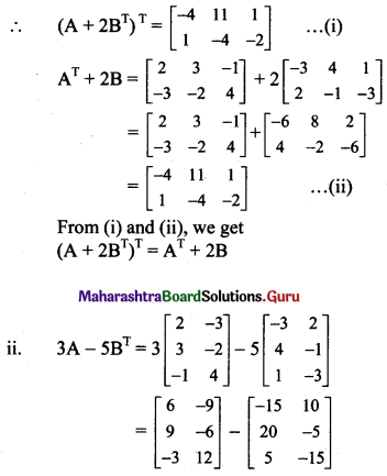Maharashtra Board 11th Maths Solutions Chapter 4 Determinants and Matrices Miscellaneous Exercise 4(B) II Q4.1
