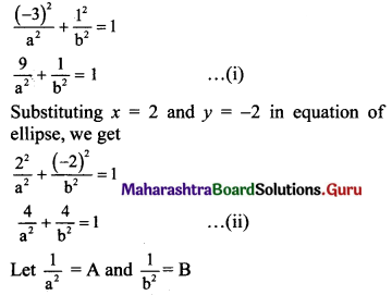 Maharashtra Board 11th Maths Solutions Chapter 7 Conic Sections Ex 7.2 Q2 (vii)