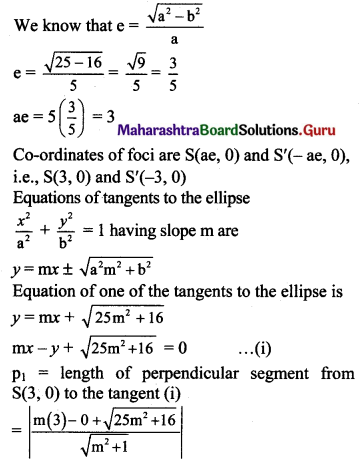 Maharashtra Board 11th Maths Solutions Chapter 7 Conic Sections Ex 7.2 Q5