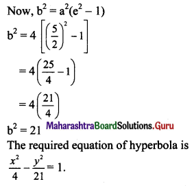 Maharashtra Board 11th Maths Solutions Chapter 7 Conic Sections Ex 7.3 Q5 (i)