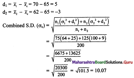 Maharashtra Board 11th Maths Solutions Chapter 8 Measures of Dispersion Miscellaneous Exercise 8 II Q13