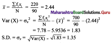 Maharashtra Board 11th Maths Solutions Chapter 8 Measures of Dispersion Miscellaneous Exercise 8 II Q7.2