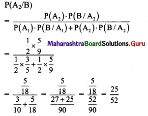 Maharashtra Board 11th Maths Solutions Chapter 9 Probability Ex 9.4 Q2.1