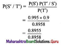 Maharashtra Board 11th Maths Solutions Chapter 9 Probability Ex 9.4 Q6.1