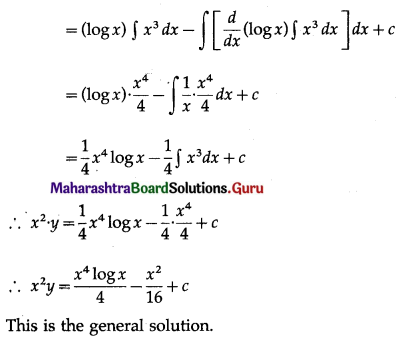 Maharashtra Board 12th Maths Solutions Chapter 6 Differential Equations Ex 6.5 Q1 (v).1