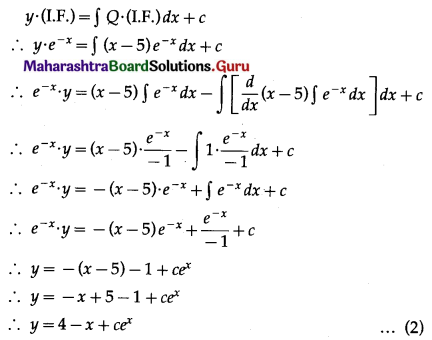 Maharashtra Board 12th Maths Solutions Chapter 6 Differential Equations Ex 6.5 Q4