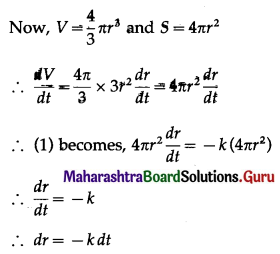 Maharashtra Board 12th Maths Solutions Chapter 6 Differential Equations Ex 6.6 Q10