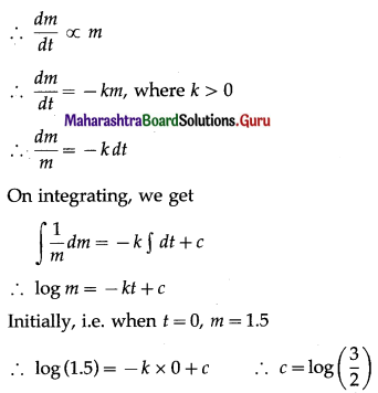 Maharashtra Board 12th Maths Solutions Chapter 6 Differential Equations Ex 6.6 Q5