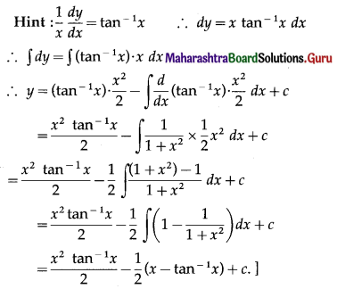 Maharashtra Board 12th Maths Solutions Chapter 6 Differential Equations Miscellaneous Exercise 6 I Q6