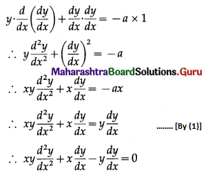 Maharashtra Board 12th Maths Solutions Chapter 6 Differential Equations Miscellaneous Exercise 6 II Q3 (i)
