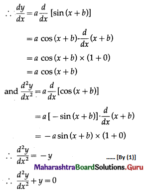 Maharashtra Board 12th Maths Solutions Chapter 6 Differential Equations Miscellaneous Exercise 6 II Q3 (ii)