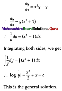 Maharashtra Board 12th Maths Solutions Chapter 6 Differential Equations Miscellaneous Exercise 6 II Q5 (ii)