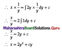 Maharashtra Board 12th Maths Solutions Chapter 6 Differential Equations Miscellaneous Exercise 6 II Q6 (ii).1