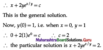 Maharashtra Board 12th Maths Solutions Chapter 6 Differential Equations Miscellaneous Exercise 6 II Q6 (v).2